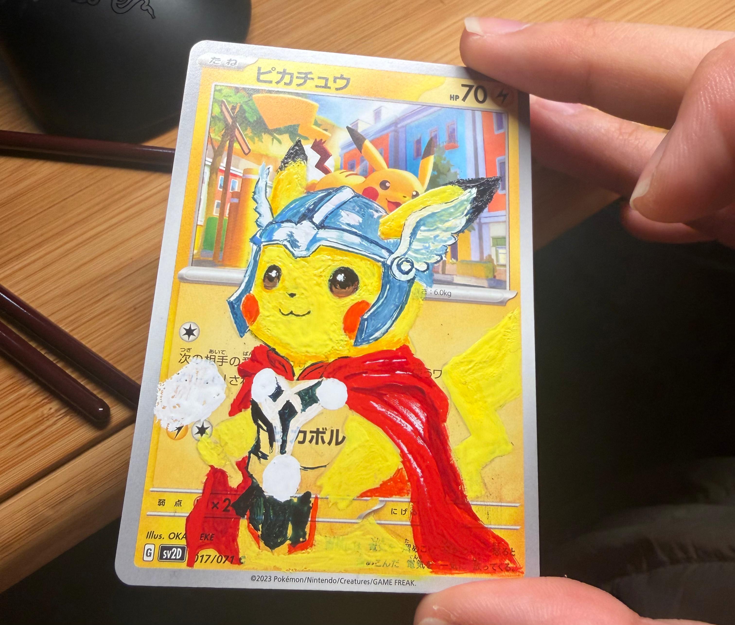Stage three: the winged helmet, hammer and surrounding details are developed.